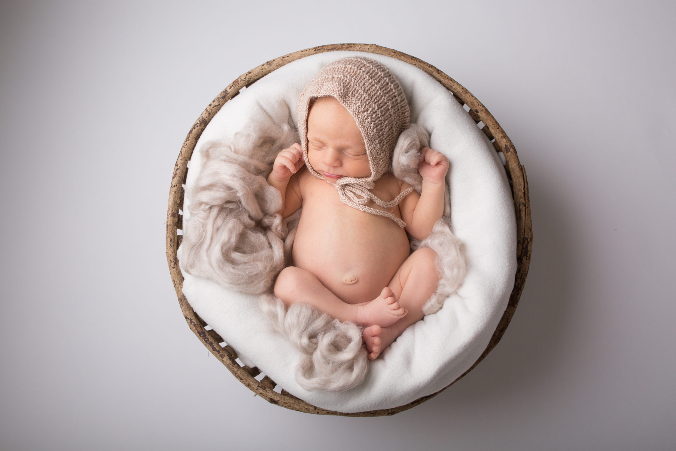 nyfødtbilder i trebolle